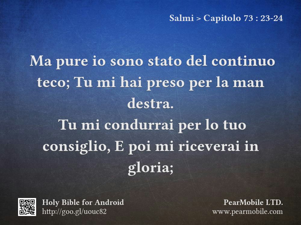 Salmi, Capitolo 73:23-24